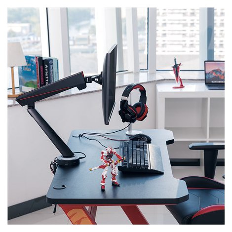 Logilink | Desk Mount | Tilt, swivel, level adjustment, rotate | 17-32 "" | Maximum weight (capacity) 8 kg | Black/Red - 7